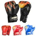 thumbnail image 1 of Guantes de boxeo para niños y niñas, de cuero sintético, para entrenamiento de boxeo, saco de boxeo, muay thai, sparring y kickboxing, para niños de 3 a 12 años., 1 of 7