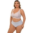 thumbnail image 4 of Daystry Plus Size Everyday Bras for Women Full Coverage Soft Sleep Wirefree Bras New Upgrade, 4 of 10