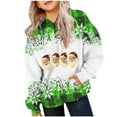 Children's 2024 Fashion Christmas Sweatshirt Snowflake Pattern Casual