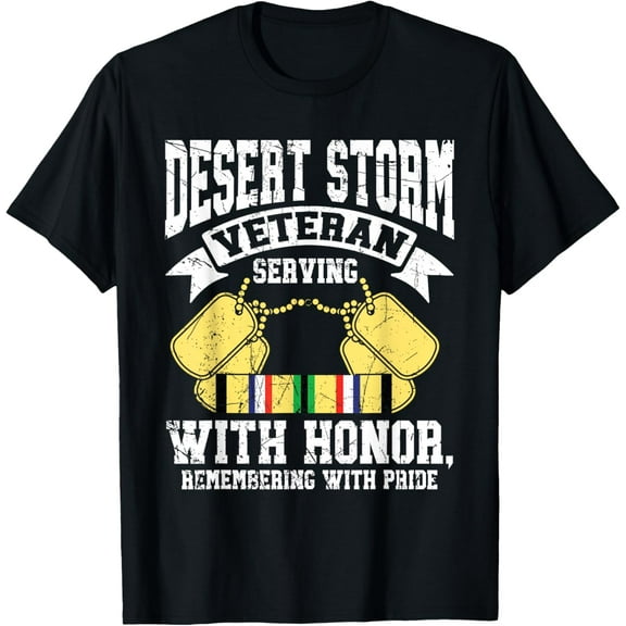 Desert Storm Veteran Serving With Honor Persian War T-Shirt Tee