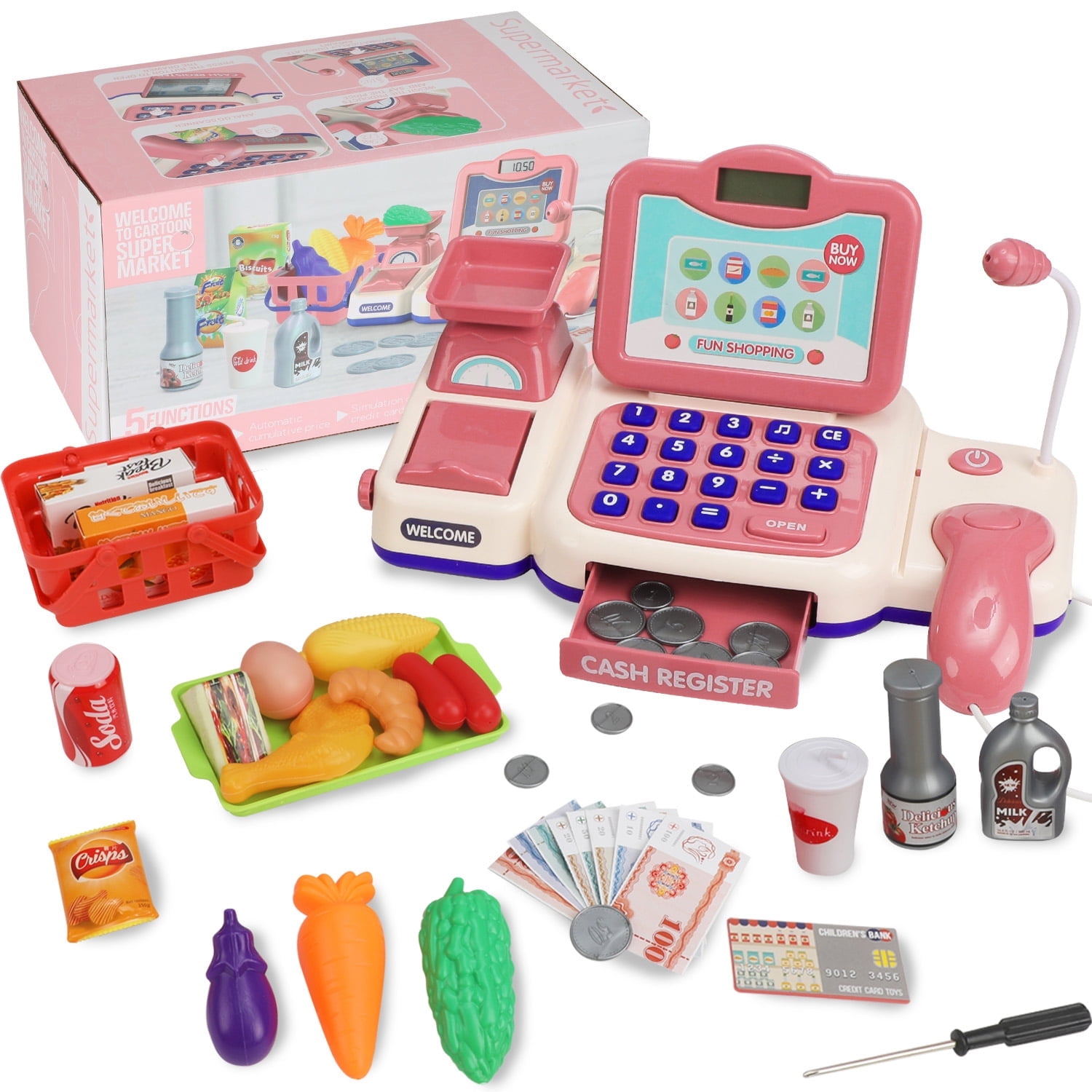 Little tikes grocery store checkout register online