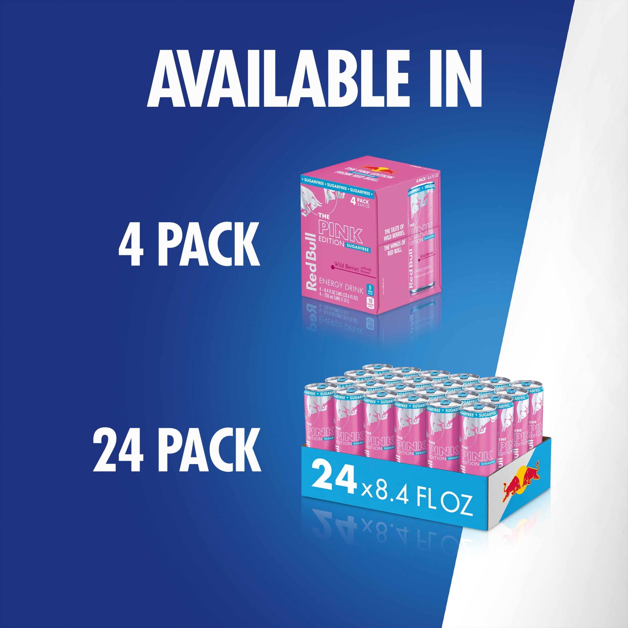 Red Bull Pink Edition Sugarfree Energy Drink,  Wild Berries,  8.4 fl. oz.,  6 x 4 Cans