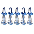 thumbnail image 3 of Tent Fixing Anchor Pegs, Anti Slip Aluminum Alloy 5pcs  Tent Stakes Spring Buckle  For Fishing Blue,Red, 3 of 8