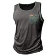 thumbnail image 5 of Jyeity Mens Tank Color Block Gym Crew Neck Tank Top, Plus Size with Pockets Breathable Sporty Tank Tops, 5 of 9