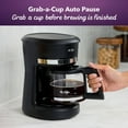 thumbnail image 4 of 5-Cup Switch Coffee Maker Black: Small Drip Coffee Machine, Electric, Paper Filter, 25 oz Capacity, 4 of 6