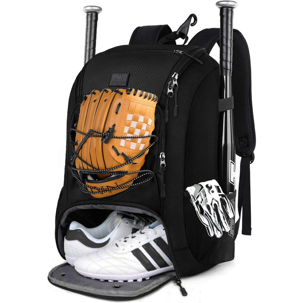 MATEIN Baseball Backpack, Softball Bat Bag with Shoes Compartment for