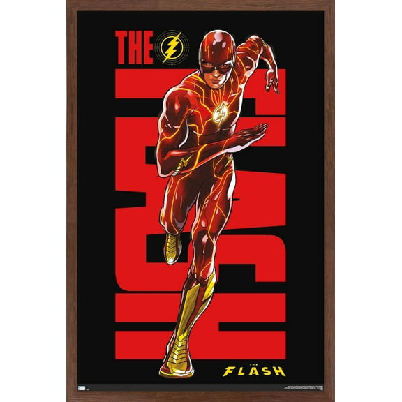 DC Comics Movie The Flash - Barry Allen Wall Poster, 22.375" x 34" Framed