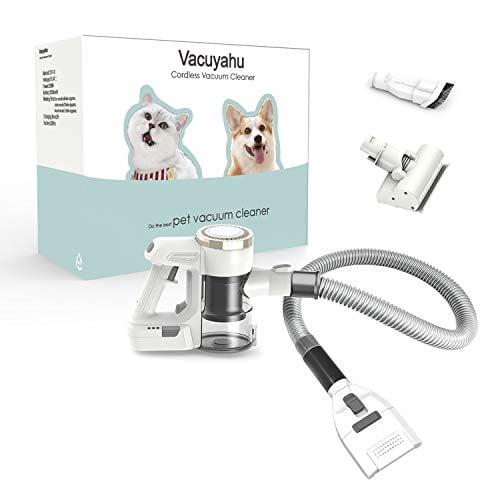 Vacuyahu 3 in 1 Multipurpose Cordless Pet Grooming Vacuum with Patent