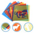 thumbnail image 4 of 12pcs Drawing Stencils Plastic Animal Stencil Templates Hollow Out Drawing Templates, 4 of 8