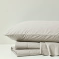 thumbnail image 4 of Madison Park Peached Percale 200 Thread Count Relaxed Cotton Percale Sheet Set, Queen - Grey, 4 of 9