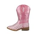 thumbnail image 3 of Roper Girls Checkered Square Toe Cowboy   Mid Calf Boots, 3 of 5