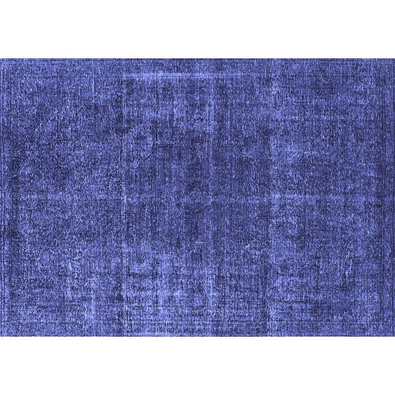 Ahgly Company Indoor Rectangle Oriental Blue Industrial Area Rugs, 2' x 5'