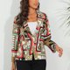 thumbnail image 1 of Puntoco Blazer de bolsillo con botones y solapa suelta para mujer Puntoco Puntoco-7222, 1 of 7