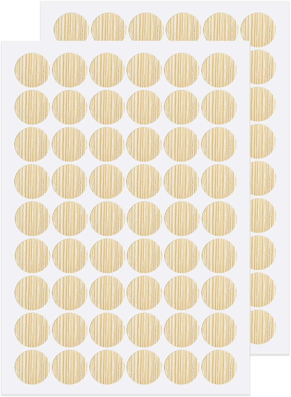 Screw Hole Stickers PVC Covers Self Adhesive, 21mm Decorative Stickers