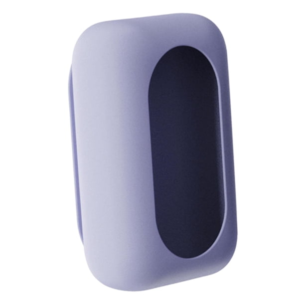 Caja de pañuelos con ventosa de silicona, dispensador de pañuelos, caja de almacenamiento de pañuelos para decoración, dormitorio, cocina, mesa y baño Púrpura