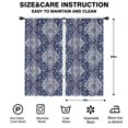 thumbnail image 2 of Blackout Kids Curtains,Blue and White Ethnic Floral Pattern Childrens Insulated Curtains Set Of 2,Bedroom Essentials,Toddler Room Decor 42x84in(106x213cm), 2 of 5