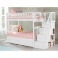 thumbnail image 5 of HomeStock Zen Zone Staircase Bunk with Turbo Charger and Bed Drawers-Color:White,Size:Twin over Twin, 5 of 10