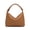 Brown, variant on Intrecciato Weave PU Hobo Shoulder Bag, Adjustable Strap Underarm Purse for Women, Black