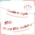 thumbnail image 3 of Banner decorativo ITHKIRHO para 10 cumpleaños de niñas, oro rosa, 10 unidades, 3 of 7