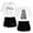 White,Black, variant on Stray Kids Women's casual summer street trend women's short sleeved shorts set