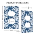 thumbnail image 5 of Kll Blue Shells Wall Plate,Gloss Finish,Standard Size 1 - 5" X 3", Polycarbonate Thermoplastic,Electric Receptacle Plug Covers, 5 of 8