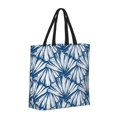thumbnail image 2 of Kll Blue Shells Pattern Aesthetic Tote Bag For Women Beach Bag Shopping Bags Shoulder Bag Reusable Grocery Bags, 2 of 8