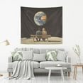 thumbnail image 2 of Yayeee Tapestry Wall Hanging for Bedroom 60" x 40" Living Room Home Wall Art Decor, Sitting On The Moon, 2 of 7