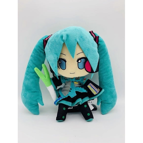 Plush Toy 25cm Standing with Leek Bear Winter Outfit Anime Cartoon Collectible Doll Gift