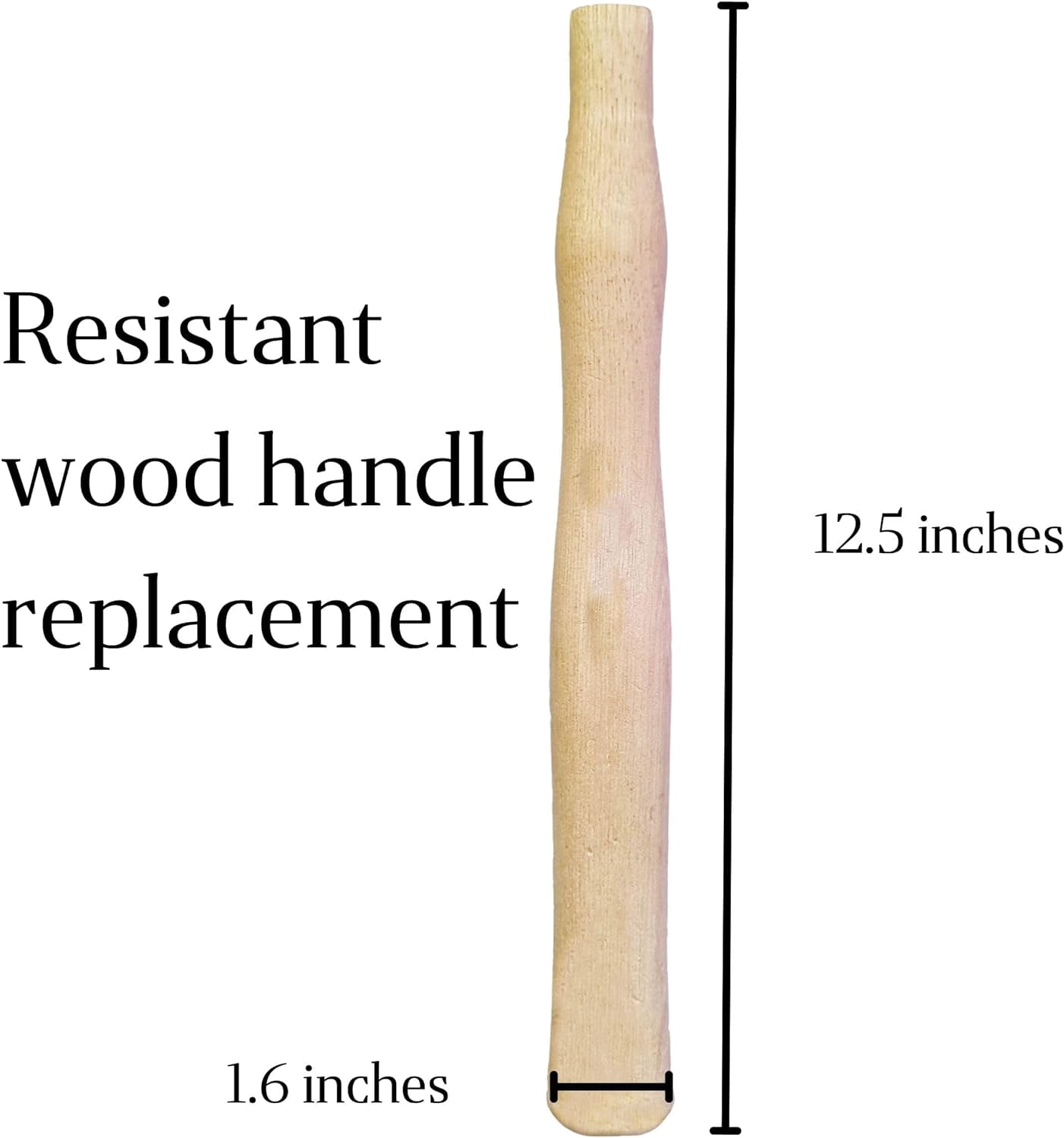 RGHJAR-2 pack Wood Sledge hammer handle replacement for 2, 3 and 4 lb Complete Set with Wooden and Steel Wedges - Wood replacement ball pien hammer handle - Wood tool handle - Wooden handle hammers i