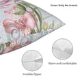 thumbnail image 3 of Pofeuu Vintage Rose Print Double-sided plush pillowcase Square Throw Pillow Covers Pillows Cover for Living Room Bedroom Sofa Couch Cushion Cover（No pillow core）-16"x16", 3 of 7