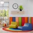 thumbnail image 5 of Jaxx Panelist Modern Padded Headboard - Set of 4 Fun Color Panels for Kids - Full/Queen, Matcha Green Soft Suede, 5 of 5