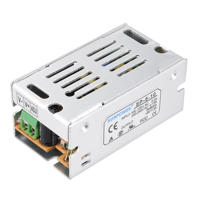 Fuente de alimentación conmutada AC 100-120V/200-240V a DC 5V 2A 10W para tiras LED