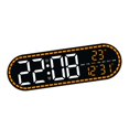thumbnail image 1 of Reloj despertador digital con pantalla de temperatura, moderno y minimalista, LED, de pared, electrónico, para oficina, escritorio, dormitorio, sala Luz naranja, 1 of 7