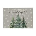 thumbnail image 1 of Cheapark Gift 12x18 Inch Winter Christmas Tree Placemats - Holiday Table Decor, Perfect for Party, Kitchen & Dining Room, 1 of 6