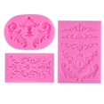 thumbnail image 1 of Molde de silicona Brillar 3 uds Estilo barroco para decoración de pasteles, 1 of 5