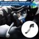 thumbnail image 3 of Palancas de freno y embrague cortas y largas para Kawasaki ER-5 2004-2005, palanca de freno ajustable de motocicleta, aleación de aluminio, cabeza negra, mango tono plateado, 3 of 6