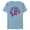 Ocean Blue, variant on Avengers A Logo Melting Paint Drip - Short Sleeve Blended T-Shirt for Adults - Customized-Ocean Blue
