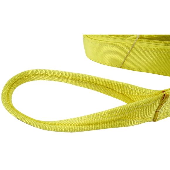 DD Sling (USA Made). Multiple Sizes in Listing! 3" x 35', 2 Ply Twisted Eye, Nylon Lifting Slings, Eye & Eye, Heavy Duty (900 Webbing), lbs Vertical, Choker, Basket Load Capacity (3" x 35')