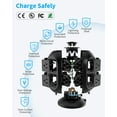 thumbnail image 5 of Surge Protector, 8 Outlets Power Strip Tower with 4 USB Ports and 10ft Extension Cord, Black, 5 of 6
