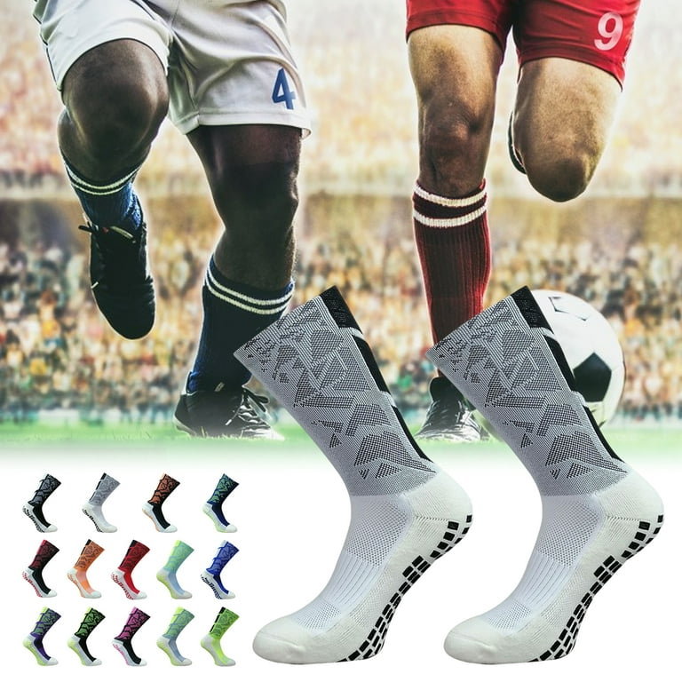 Mens Soccer Youth Football Socks Anti Slip Grip Pads For Football  Basketball Sports Grip Socks From Xushuxian, $2.52