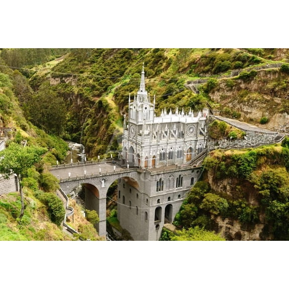 Colombia, Sanctuary of the Virgin of Las Lajas, Unframed Photographic Print Wall Art by rchphoto Sold by Art.Com