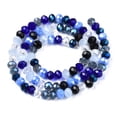 thumbnail image 2 of DanLingJewelry About 1800Pcs Dark Blue Faceted Glass Beads 6mm Rondelle Spacer Beads for Jewelry Making Beading Craft Projects, 2 of 2
