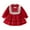 Red, variant on Sngxgn Girls Long Sleeve Stretchy Dress A line Twirly Skater School Party Dress(Pink,6)