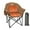 Brown headrest, variant on Slsy Oversized Heated Camping Chair w/Pillow, Padded Camp Chair with 3 Heat Levels, Portable Folding Heated Chair Round Moon Saucer Folding Lawn Chair Outdoor Chair for Camping, Lounge Patio