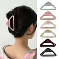thumbnail image 5 of New Triangle Simple Bright Face Grips Everyday Home Commute Fashionable Back Hair Clip, 5 of 5