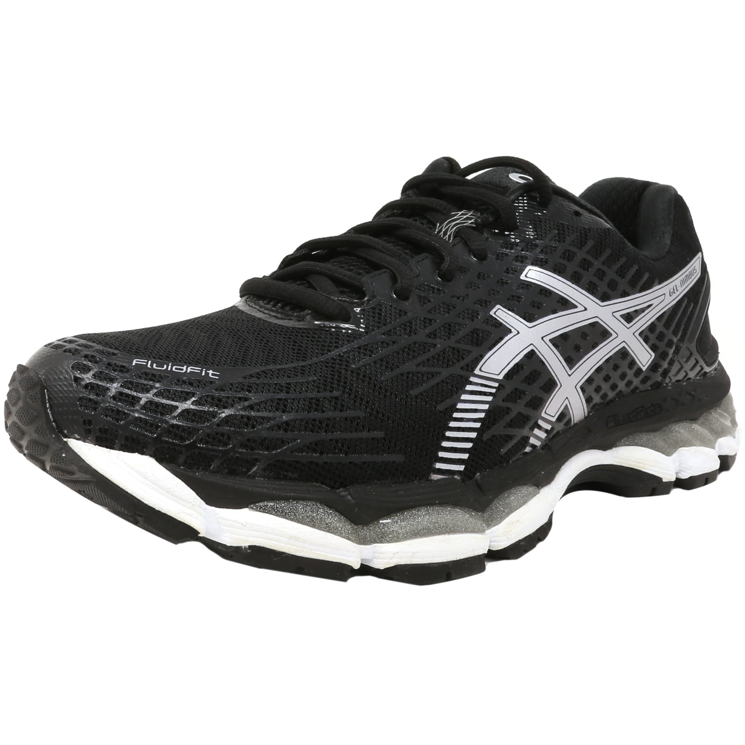 Asics Gel-Nimbus 17 Black / Silver Ankle-High Shoe - - Walmart.com