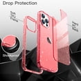 thumbnail image 7 of JETech Glitter Case for iPhone 13 Pro Max 6.7-Inch, Bling Sparkle Shockproof Phone Bumper Cover, Cute Sparkly for Women and Girls (Red), 7 of 7