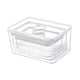 thumbnail image 3 of Contenedor de almacenamiento, organizador de gabinete con tapa, contenedor de almacenamiento de alimentos, refrigerador, organizador de alimentos para 3 piezas, 3 of 9