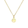 thumbnail image 2 of Elli by Julie & Grace Smile Face Emoji Crystals Necklace 925 Silver For Women, 2 of 6