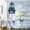 Lighthouse, variant on Coastal Lighthouse Shower Curtain, Ocean Nautical Sunrise Beach Seascape Bath Curtain, Sailboat Waterproof Bathroom Bathtub Decor Accessories with Hooks 72X72 in